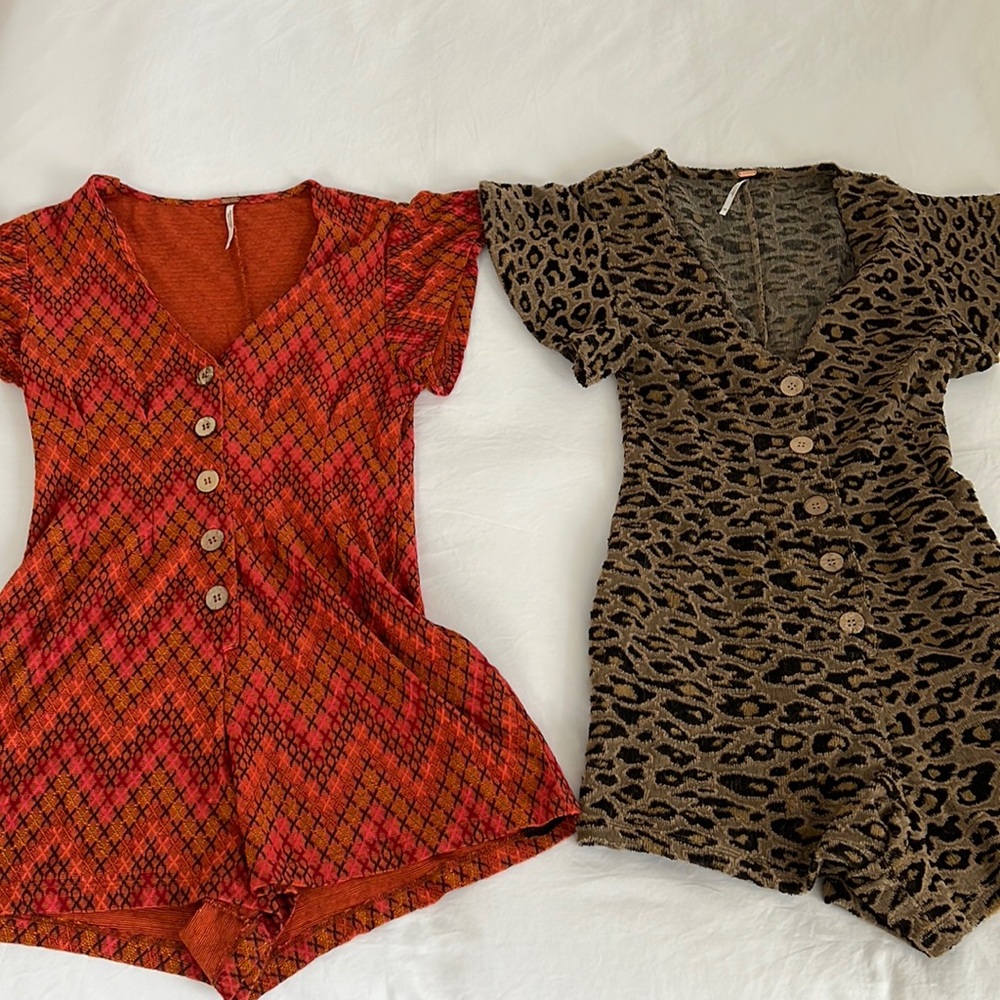 Free people short rompers size XS